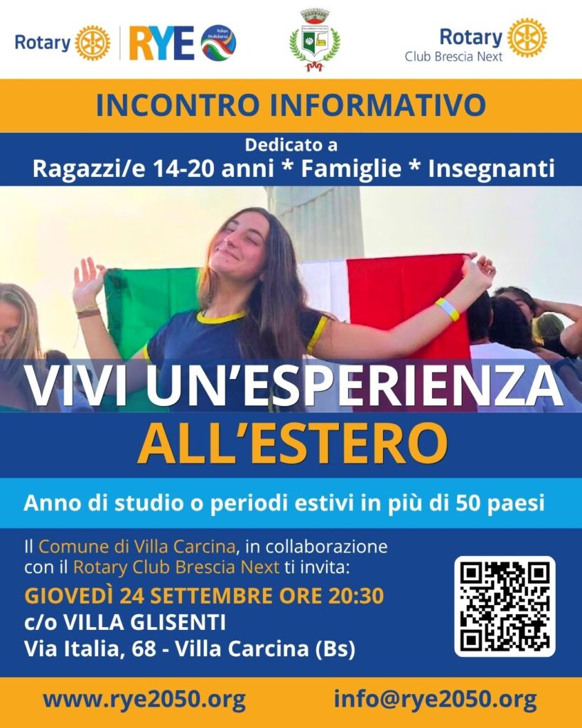 Incontro informativo per anno all'estero